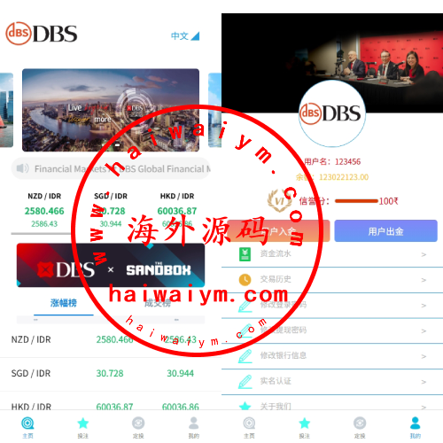 多语言外汇微盘系统/海外微交易/实名认证/前端uniapp